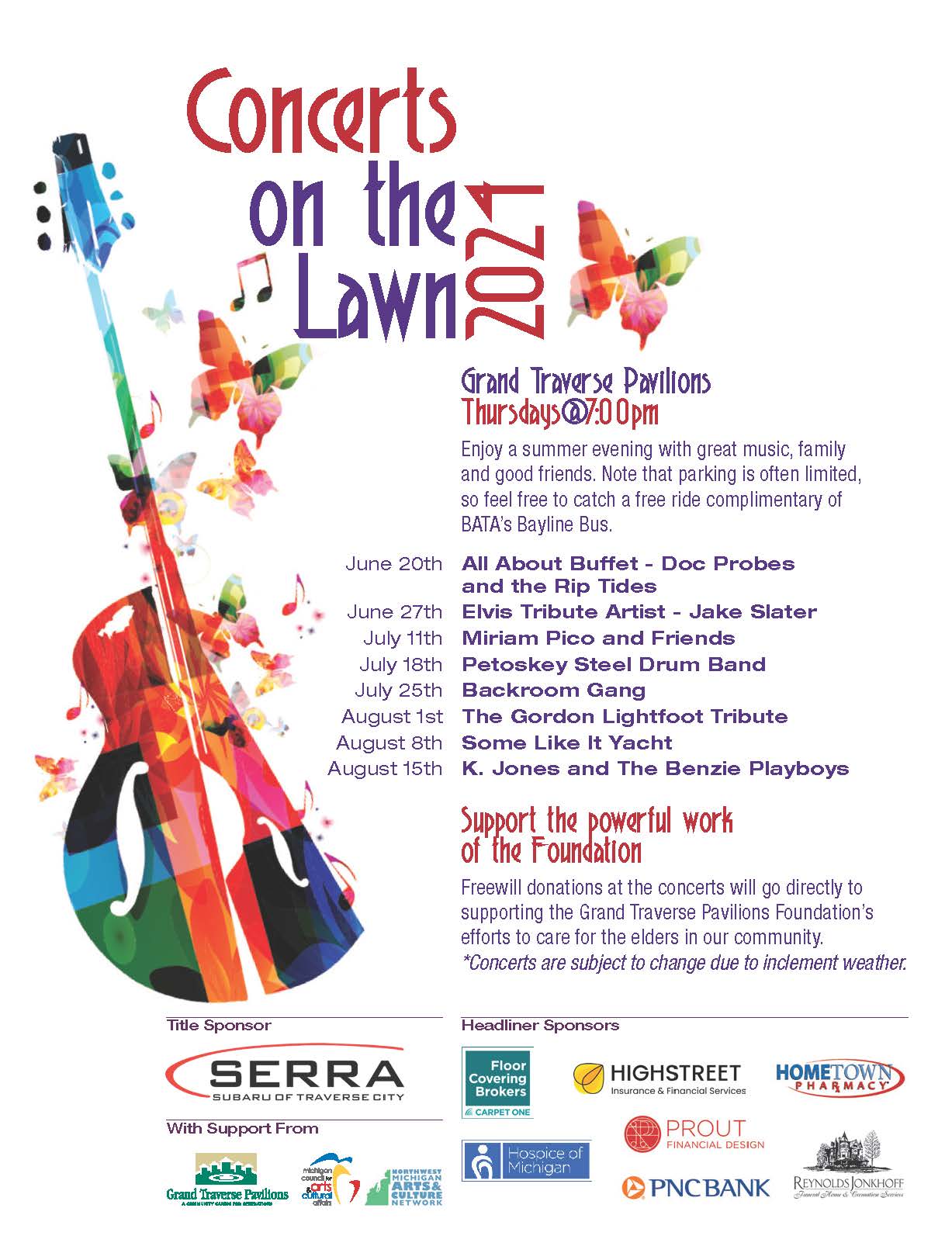 2024 Concerts On the Lawn Flyer