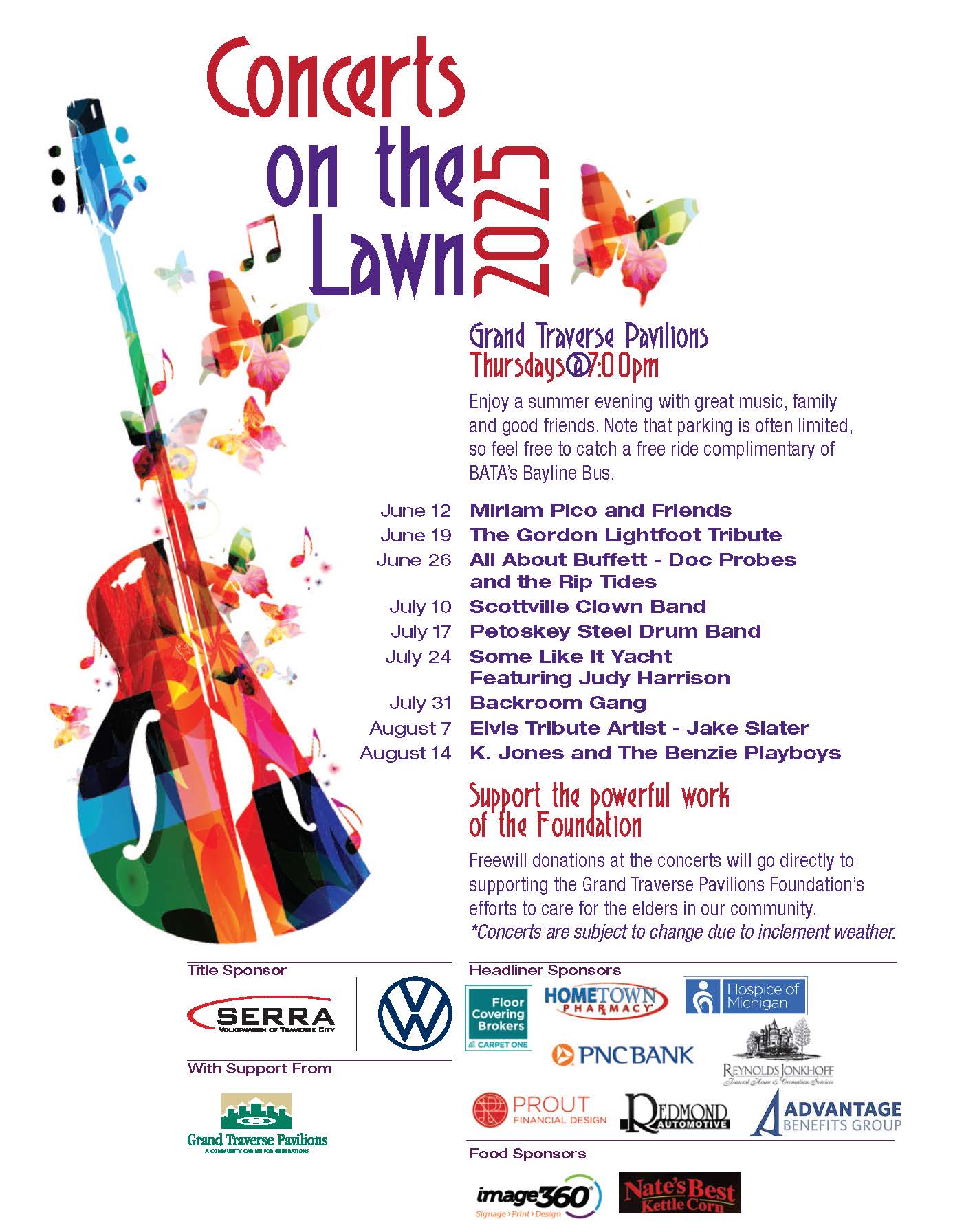 2024 Concerts On the Lawn Flyer