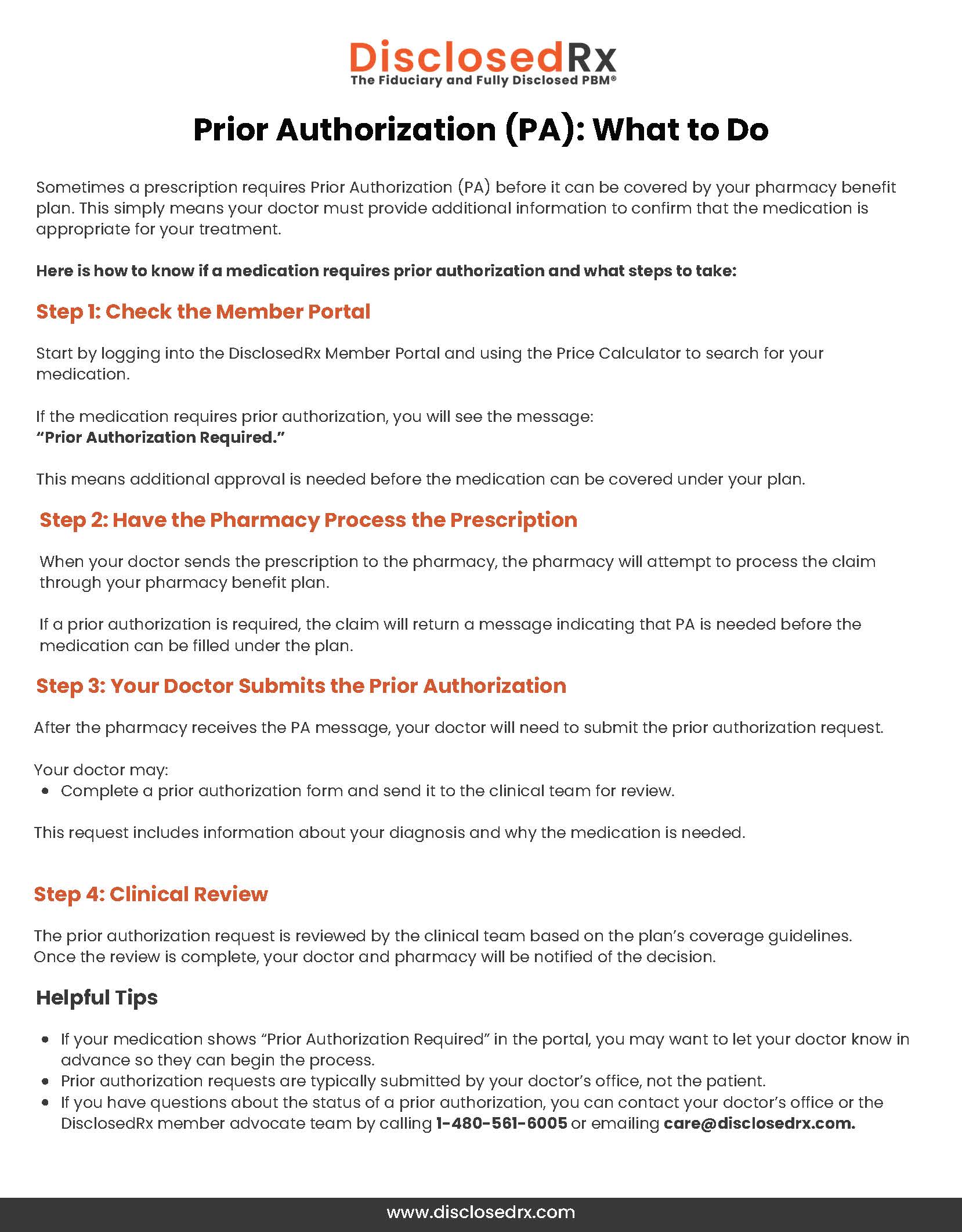 Prior Authorization (PA): What to Do